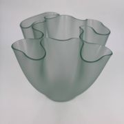 Glass Vase, "Cartoccio" model by Pietro Chiesa for Fontana Arte