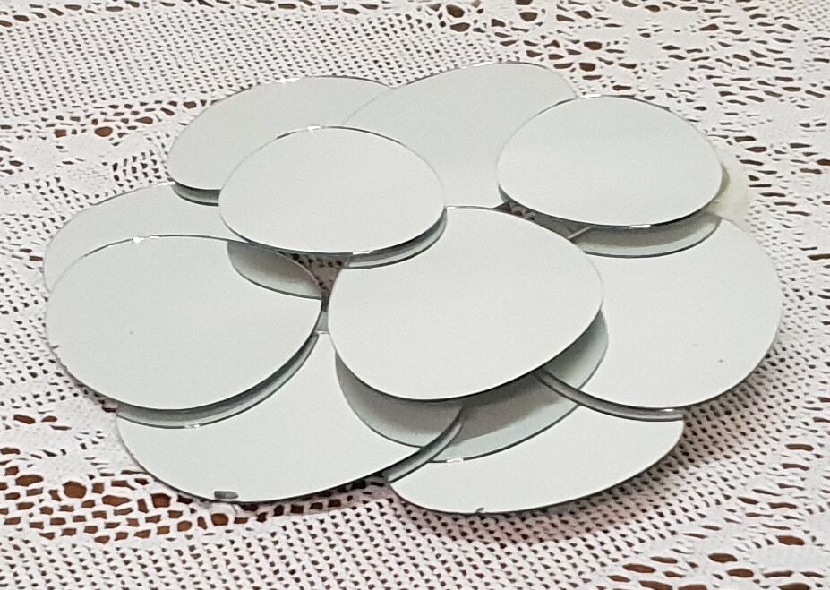 Mirror flowers seventies - 40x34cm