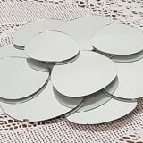 Mirror flowers seventies - 40x34cm