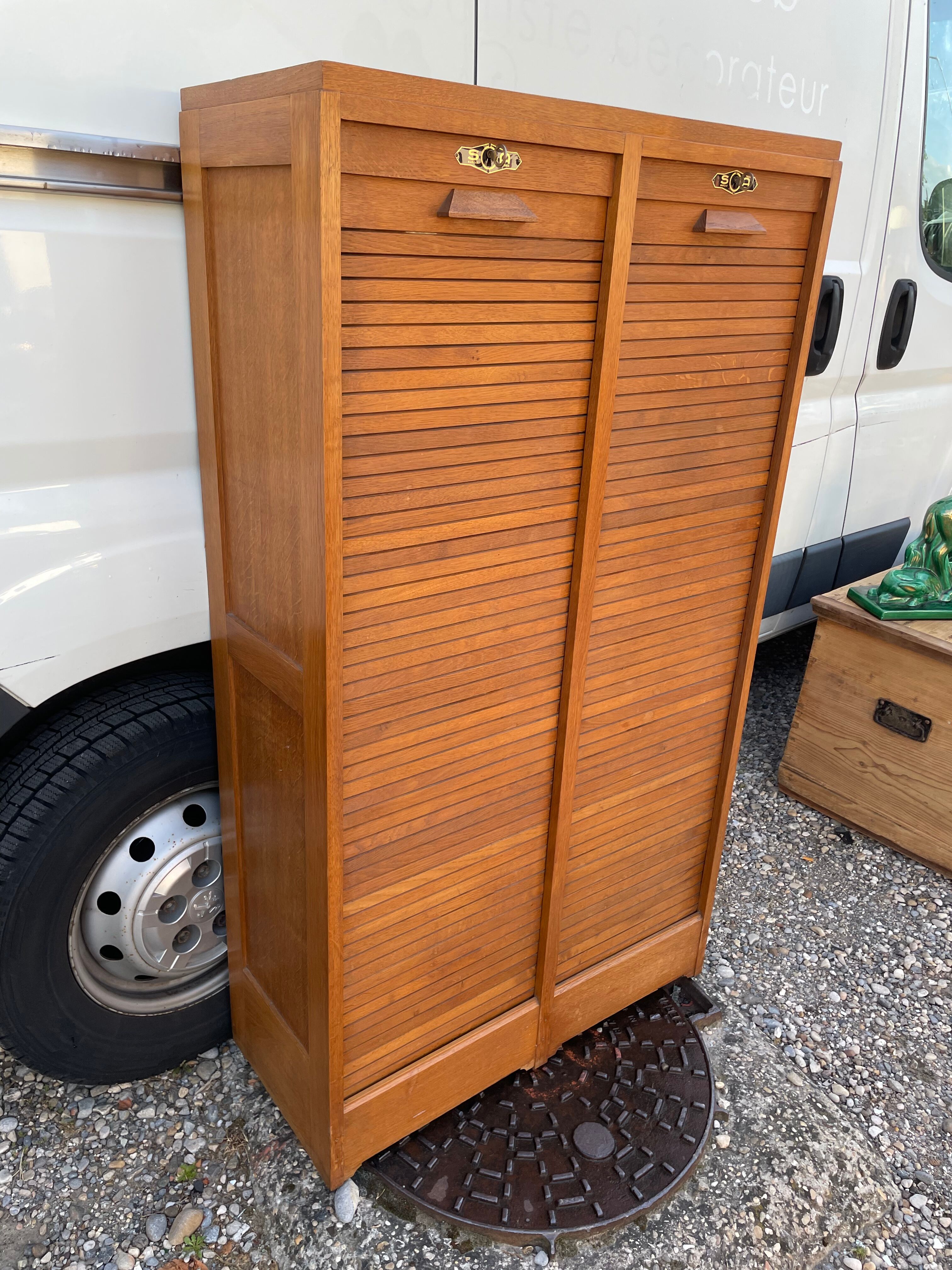 Notary's binder furniture in solid oak 1960