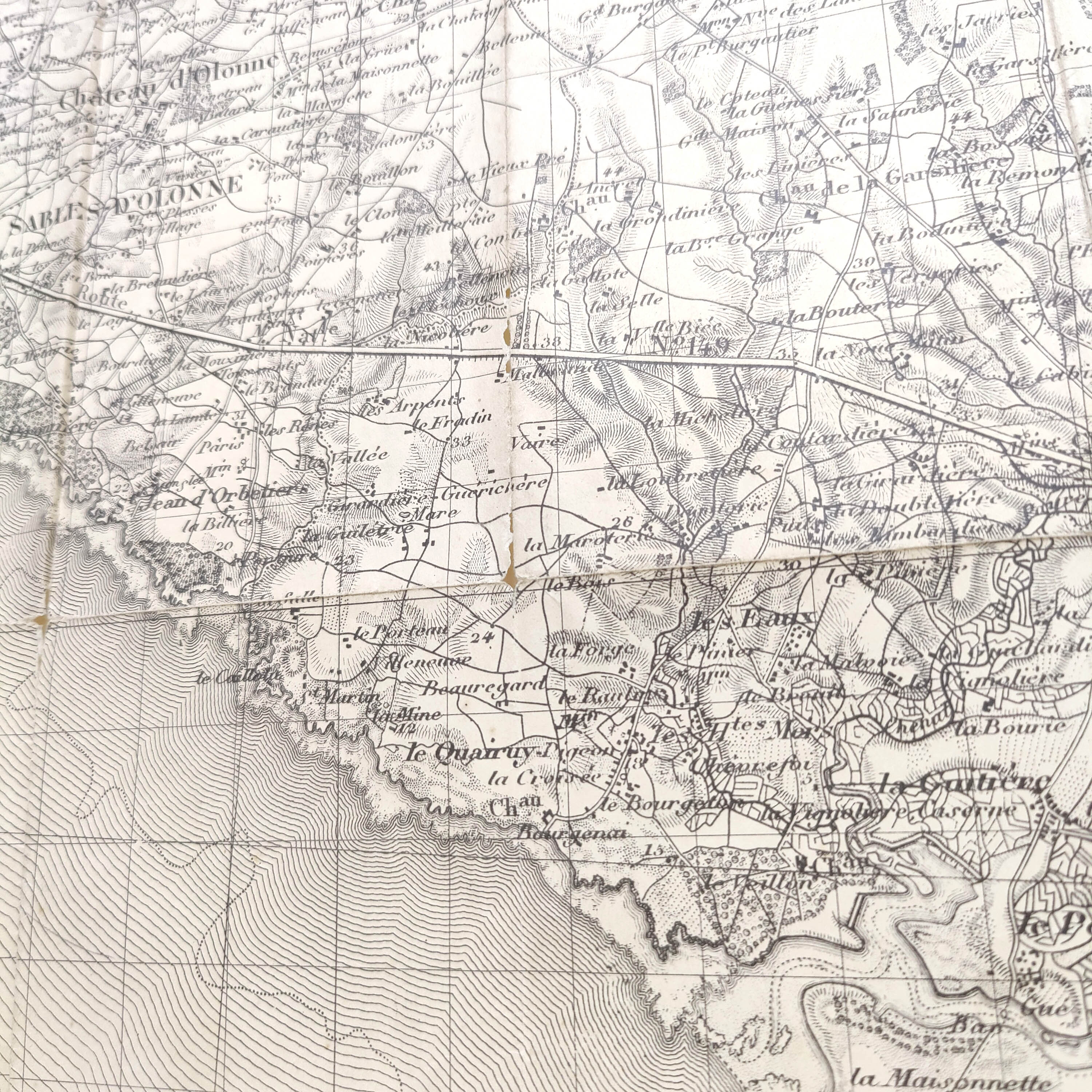 Map 1909 les Sables-d'Olonne