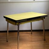 Yellow formica table