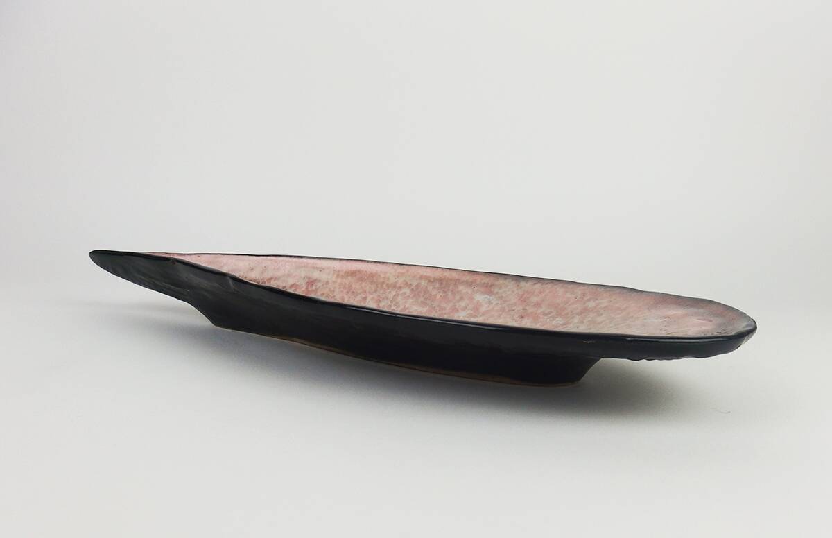 Large ceramic dish or cup by Pol Chambost