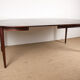 Danish extendable dining table in Rio Rosewood model 55 by Arne Vodder for Sibast 1958.