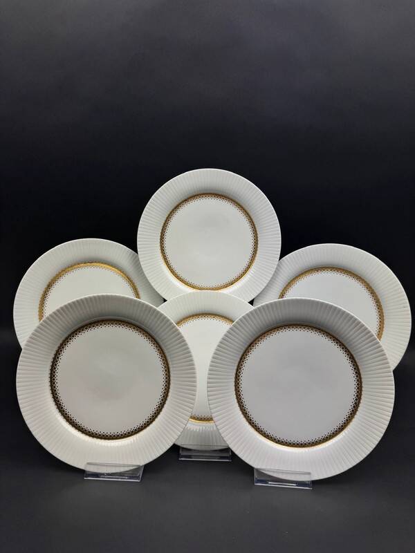 Rosenthal Tapio Wirkkala 6 assiettes dessert Ondulation Studio-Line