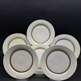 Rosenthal Tapio Wirkkala 6 assiettes dessert Ondulation Studio-Line