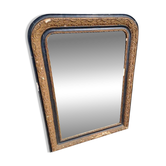Black and gold Louis Philippe mirror