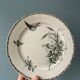 Set of 9 flat plates Terre de Fer XIXth Grand Dépôt E.Bourgeois