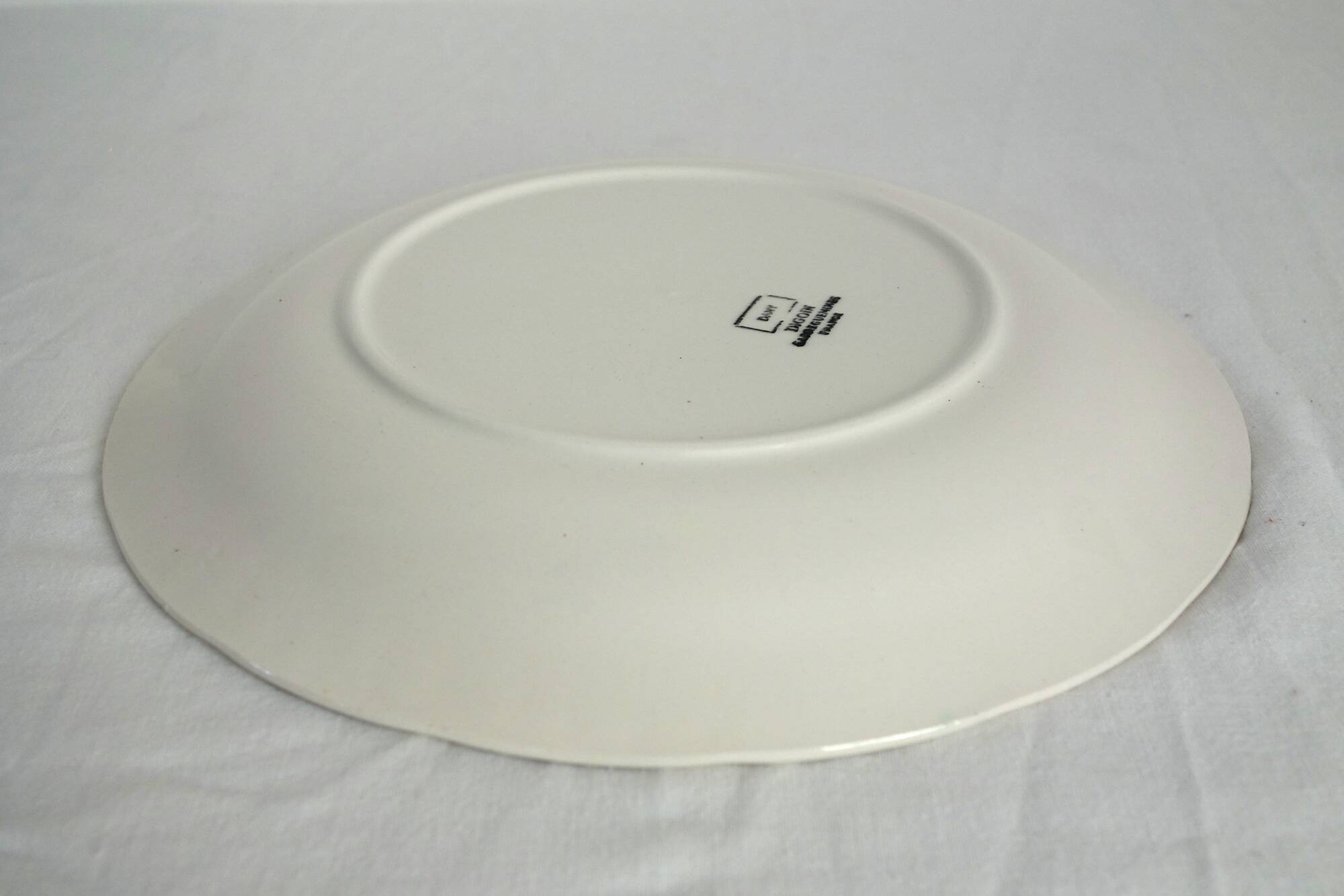 8 flat plates Dany model, Digoin Sarreguemines