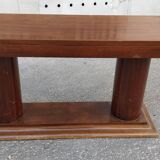 Vintage art deco wooden sofa end