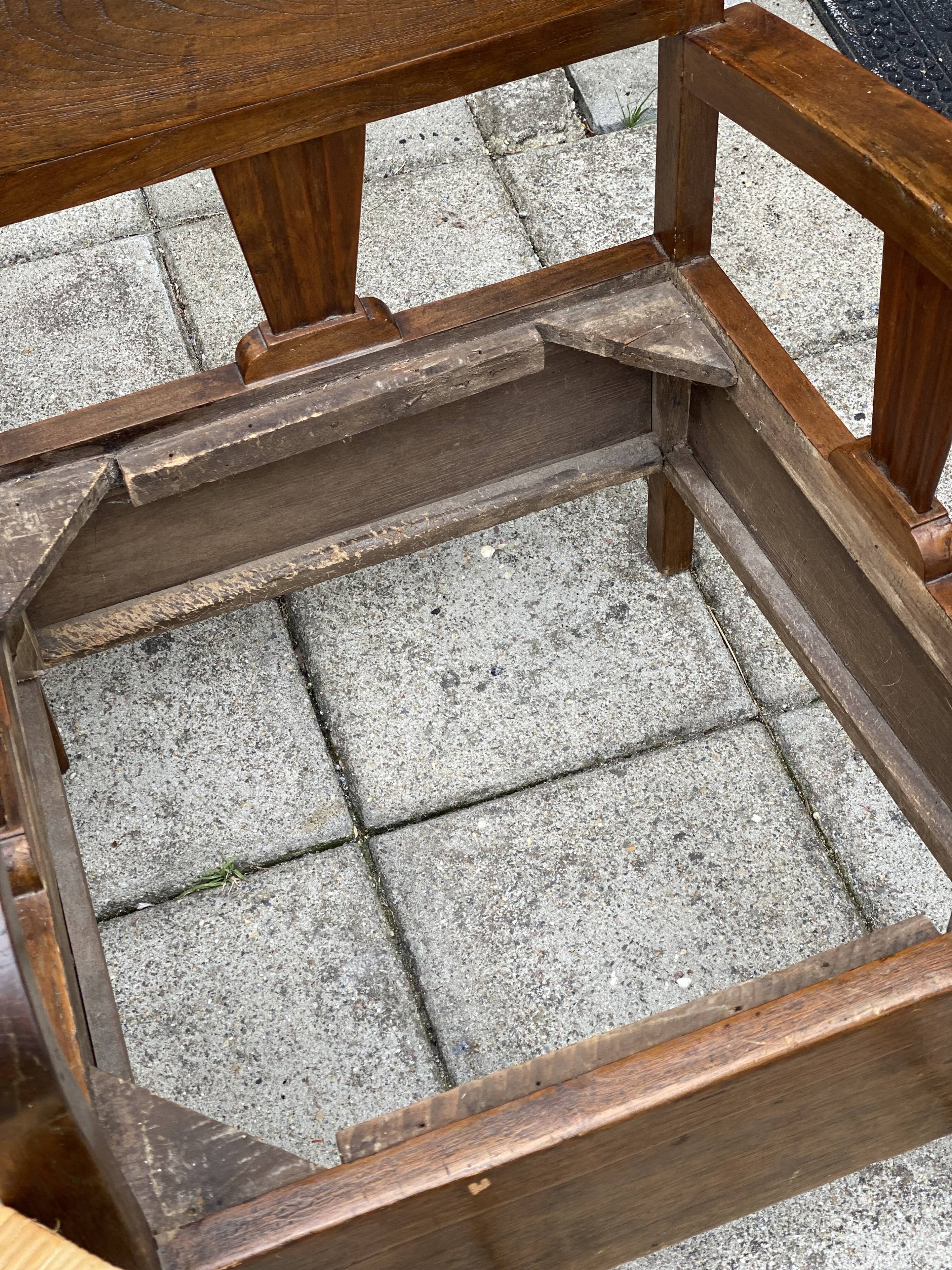 Oak Bamboo Seat Colonial Chairs