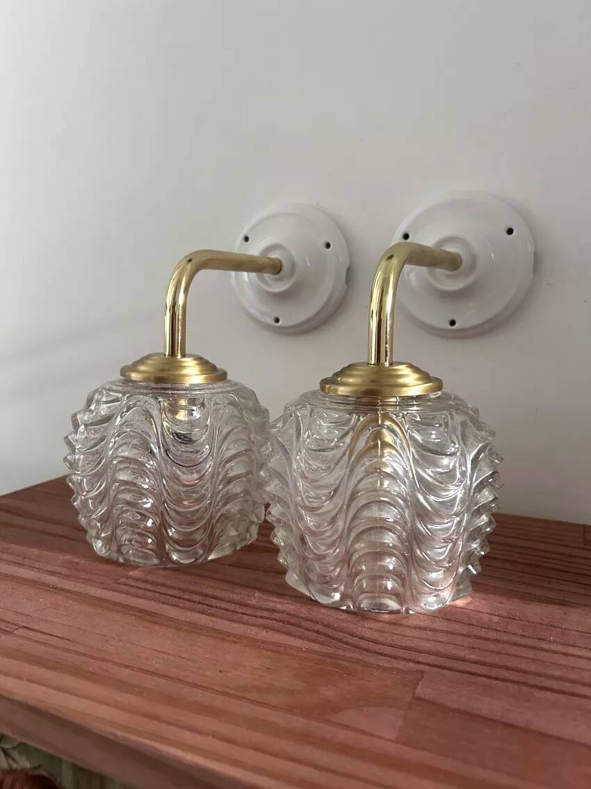 Pair of vintage wall sconces