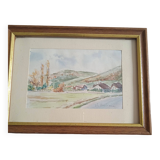 Watercolor signed jf aambroise