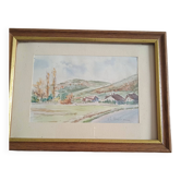 Watercolor signed jf aambroise