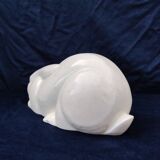 Cracked earthenware rabbit, Lemanceau, Saint Clément