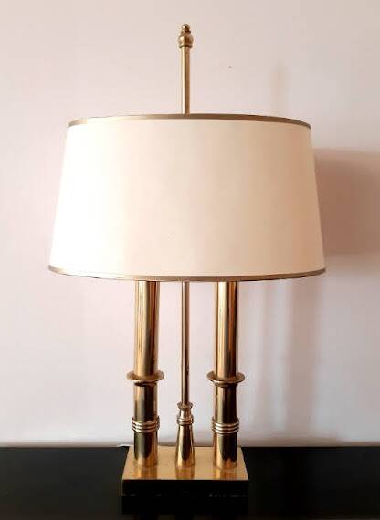 Hollywood Regency style hot water bottle lamp, circa 1960