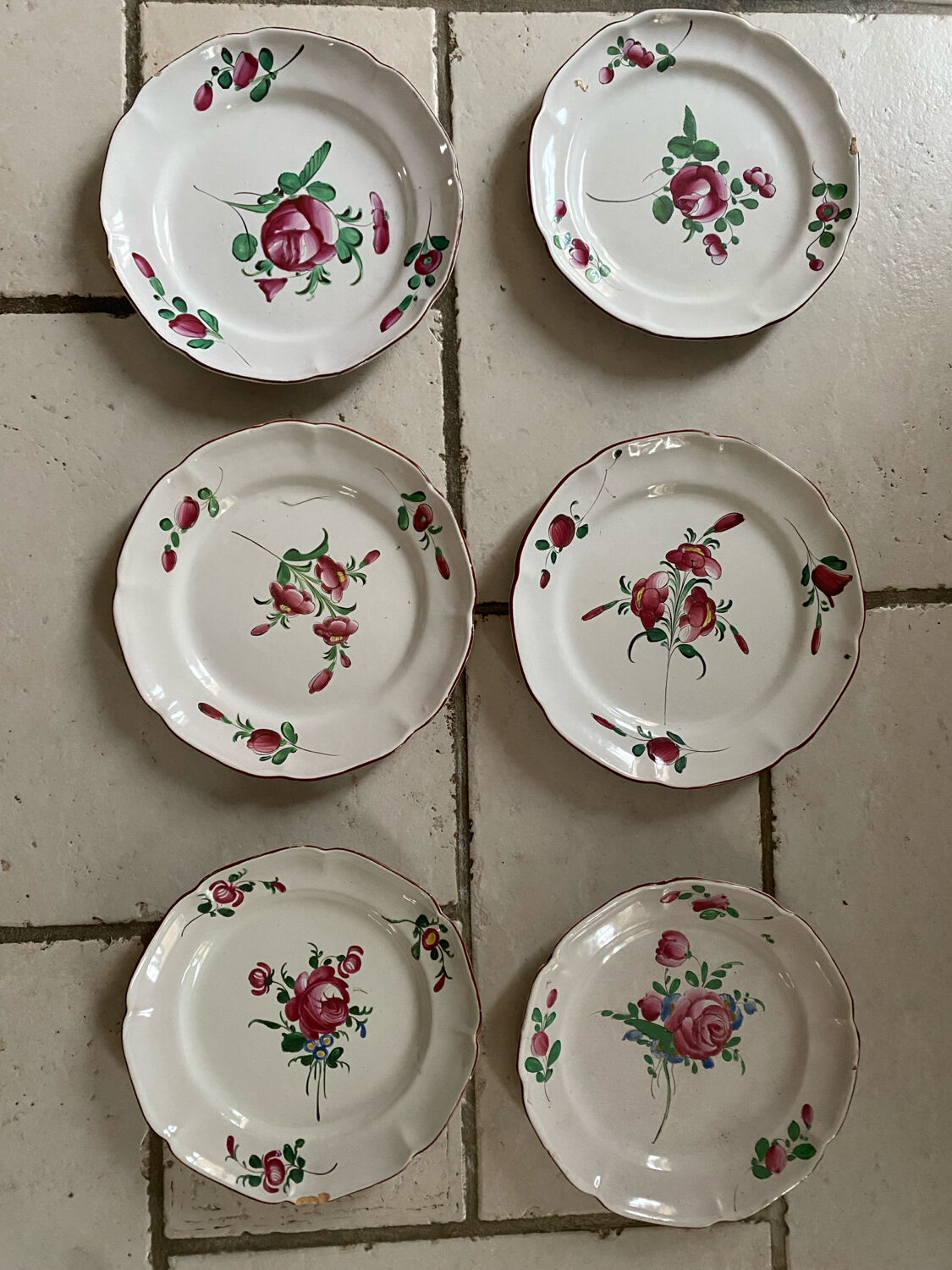 Antique Eastern earthenware plates