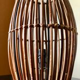 Rattan accent lamp