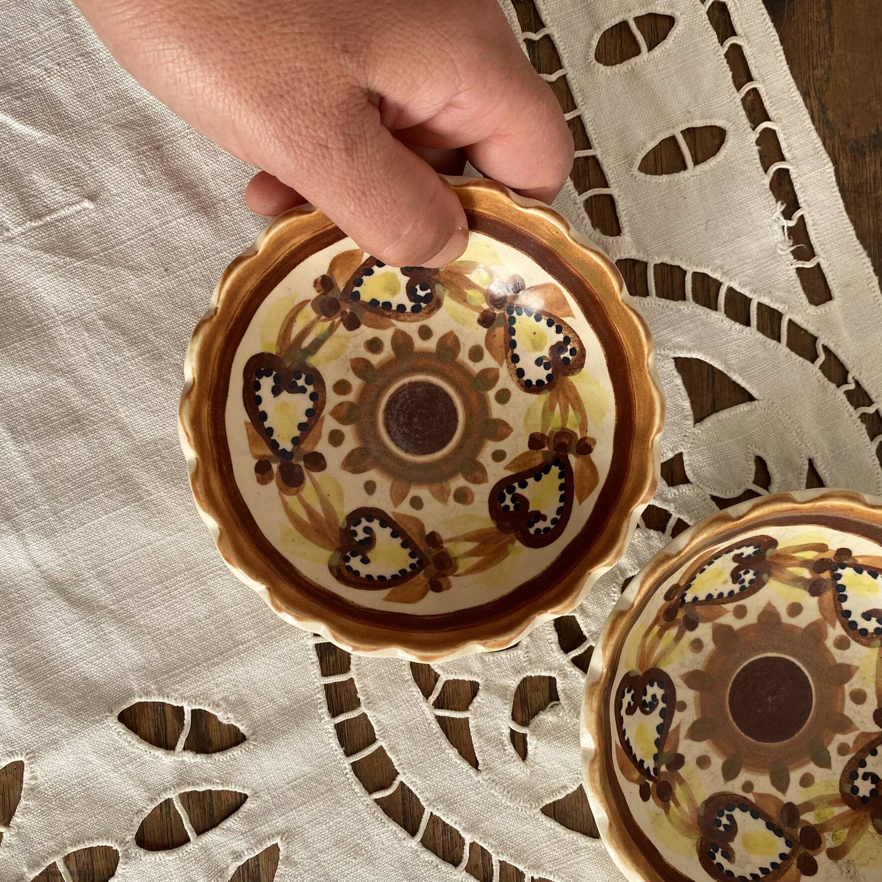 Coupelles HB Quimper  , artisanat vintage