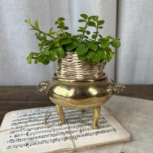 Brass ashtray or pot cover