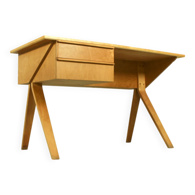 Bureau de la série Birch modèle EB02 de style Mid-Century Modern par Cees Braakman UMS Pastoe