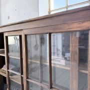XXL industrial sideboard with glass doors