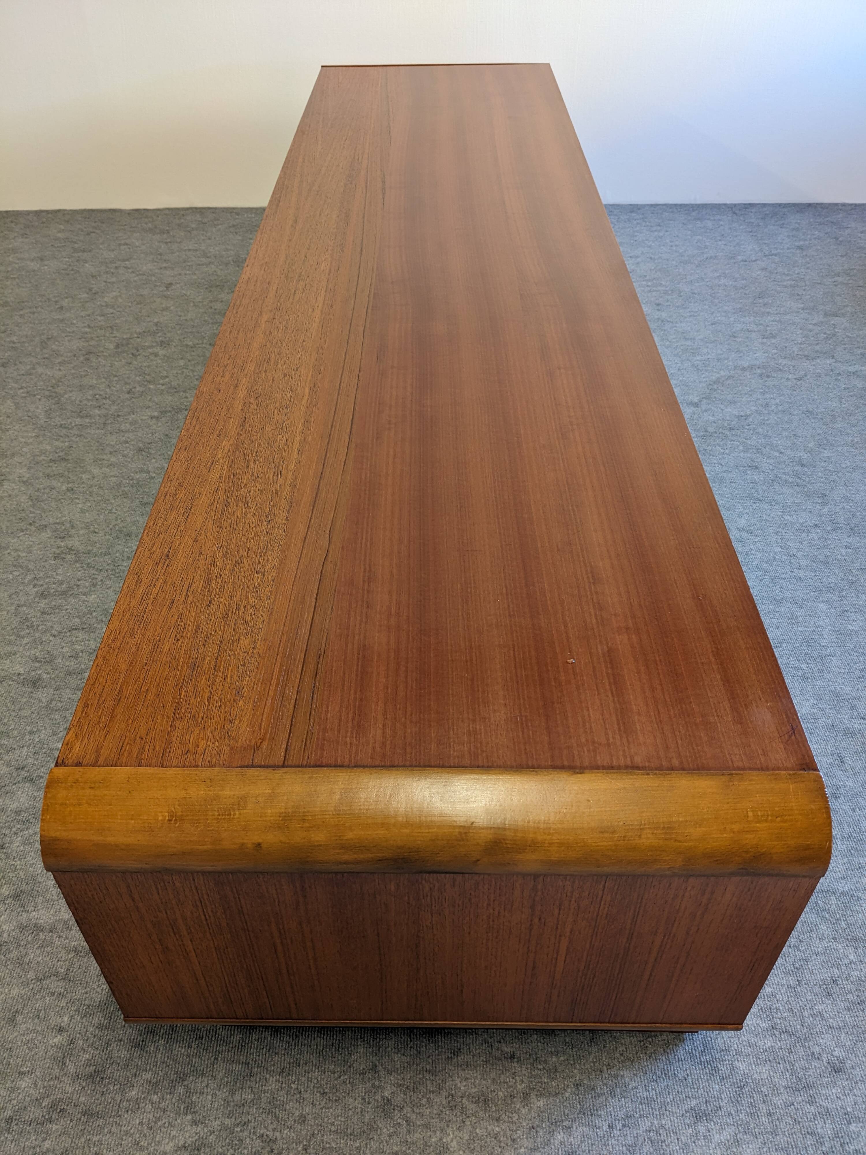 Low Space Age teak sideboard from the 60s/70s