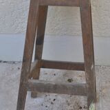 Rustic wood stool