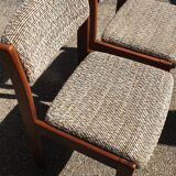 Pair of Scandinavian wool chairs