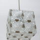 Suspension  cube en verre de Kamenický Šenov, années 1970