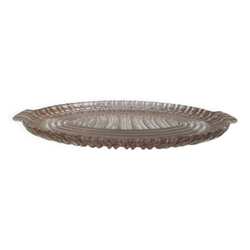 Plat en verre vintage