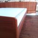 Vintage Scandinavian teak bed 1960