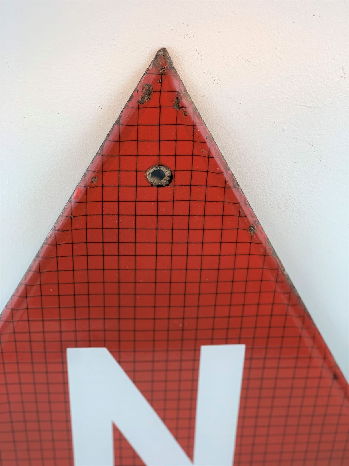 Old enamelled signposting plaque Railway 1930