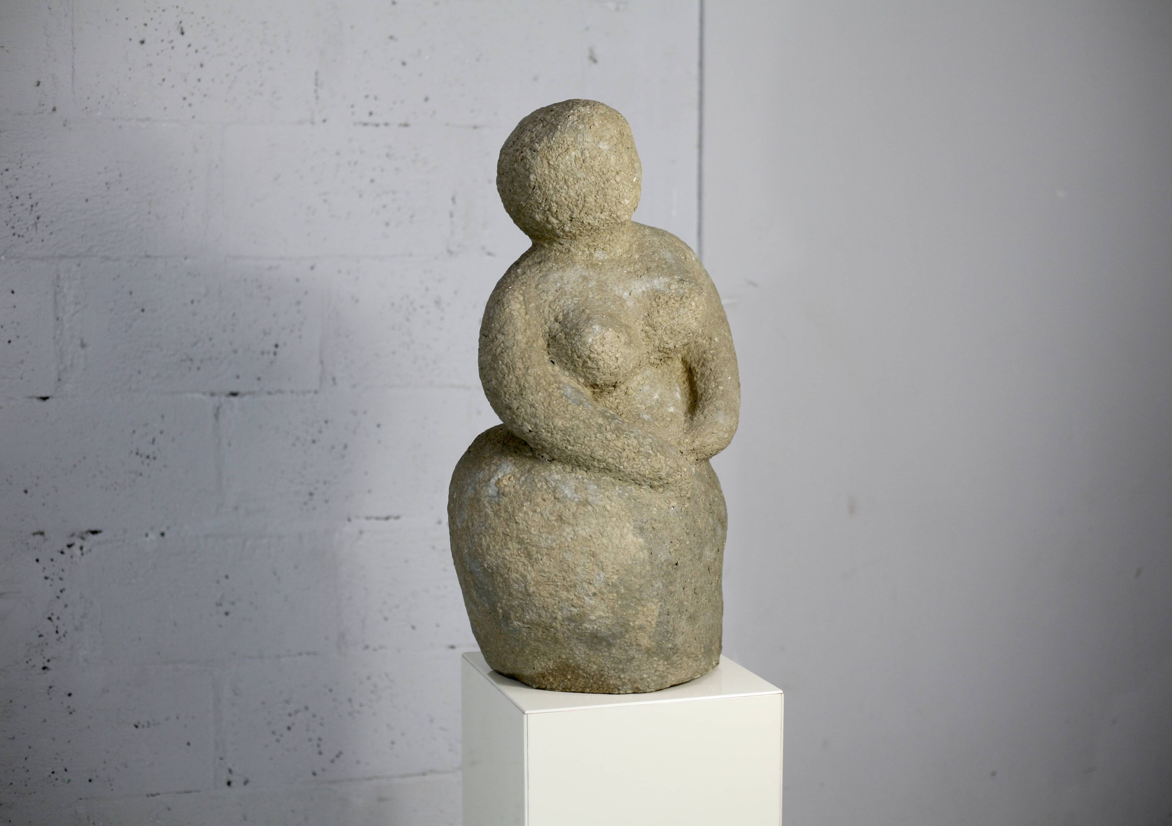 Imitation stone resin sculpture, circa 1960