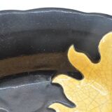 Old dish in enamels from longwy ombre et lumière collection ceramic design