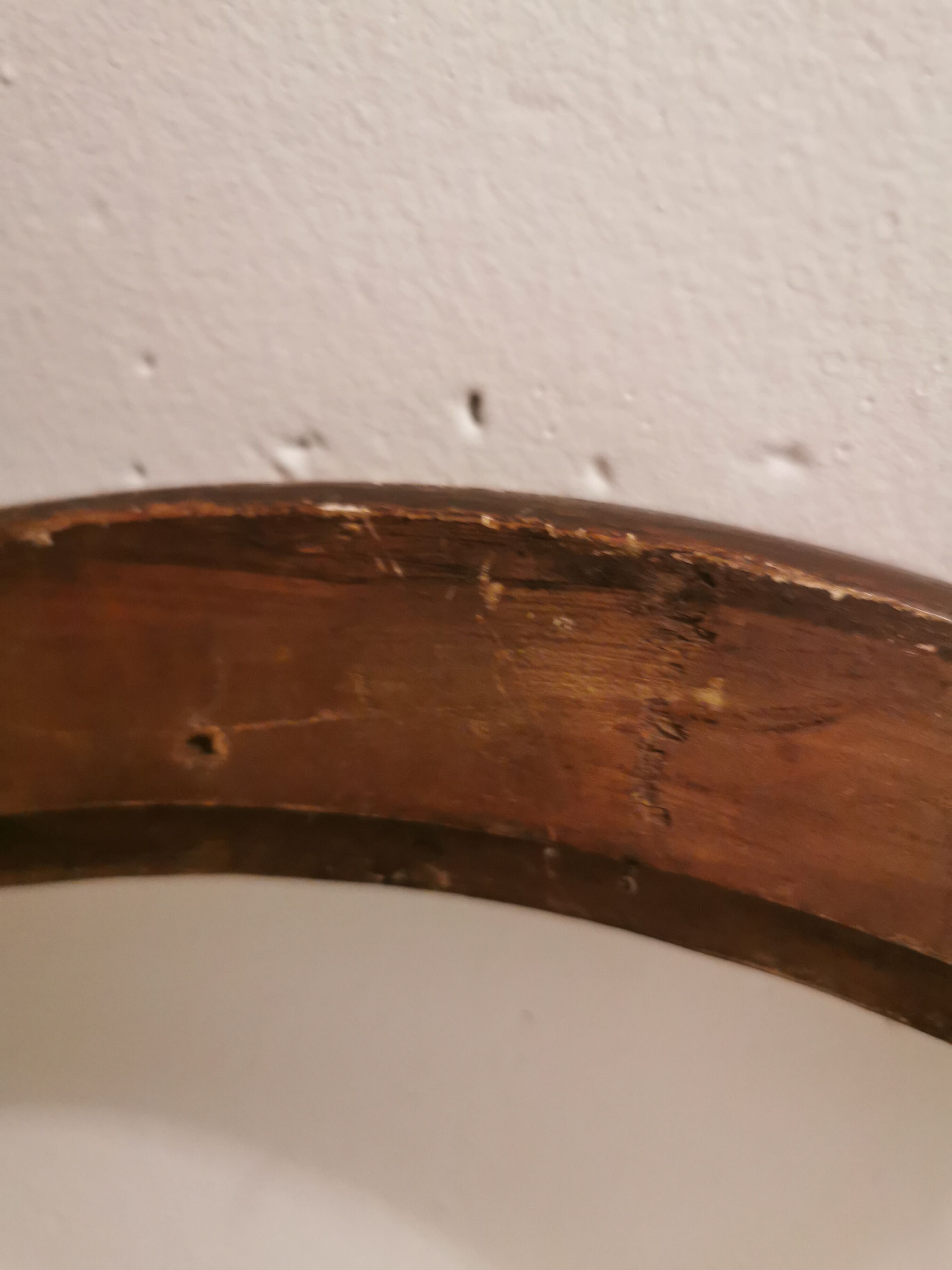 Old gilded wood frame