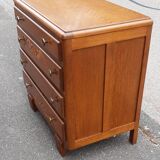 Art Deco chest of drawers in gilded oak