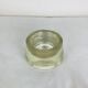 Vintage solid glass ice cube tray, ashtray