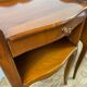Pair of cherry wood bedside tables with 1 drawer Louis XV style