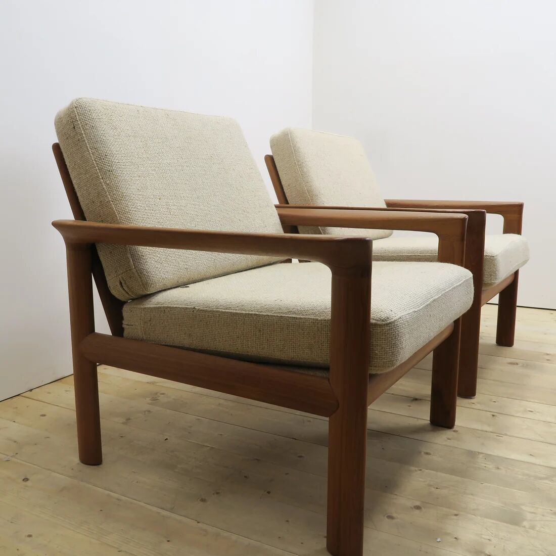 Paire de fauteuils en teck, Komfort Møbler, Danemark 1960