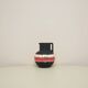 vintage red & black West Germany vase Combina Ceramic