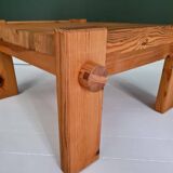 Modern Scandinavian coffee table in pine by Yngve Ekström