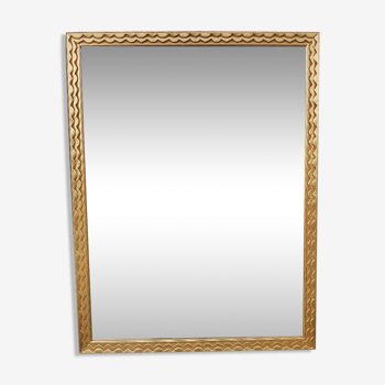 Miroir doré de style " art déco " 86x66cm