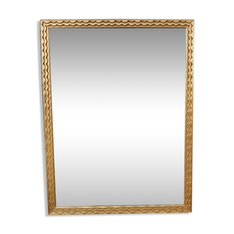 Miroir doré de style " art déco " 86x66cm