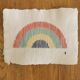 Broderie Rainbow sur papier recyclé