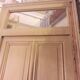 Haussmannian door 83x219 with old glazed transom frame 100x310 interior
