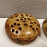 Three pierced vases (in Denmark we call them Mushroom vases)