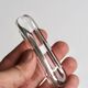 Set of 10 knife rests in a Daum France box, crystal, 1960s.