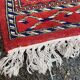 Handwoven Pakistani Persian rug in burgundy wool 120x190.