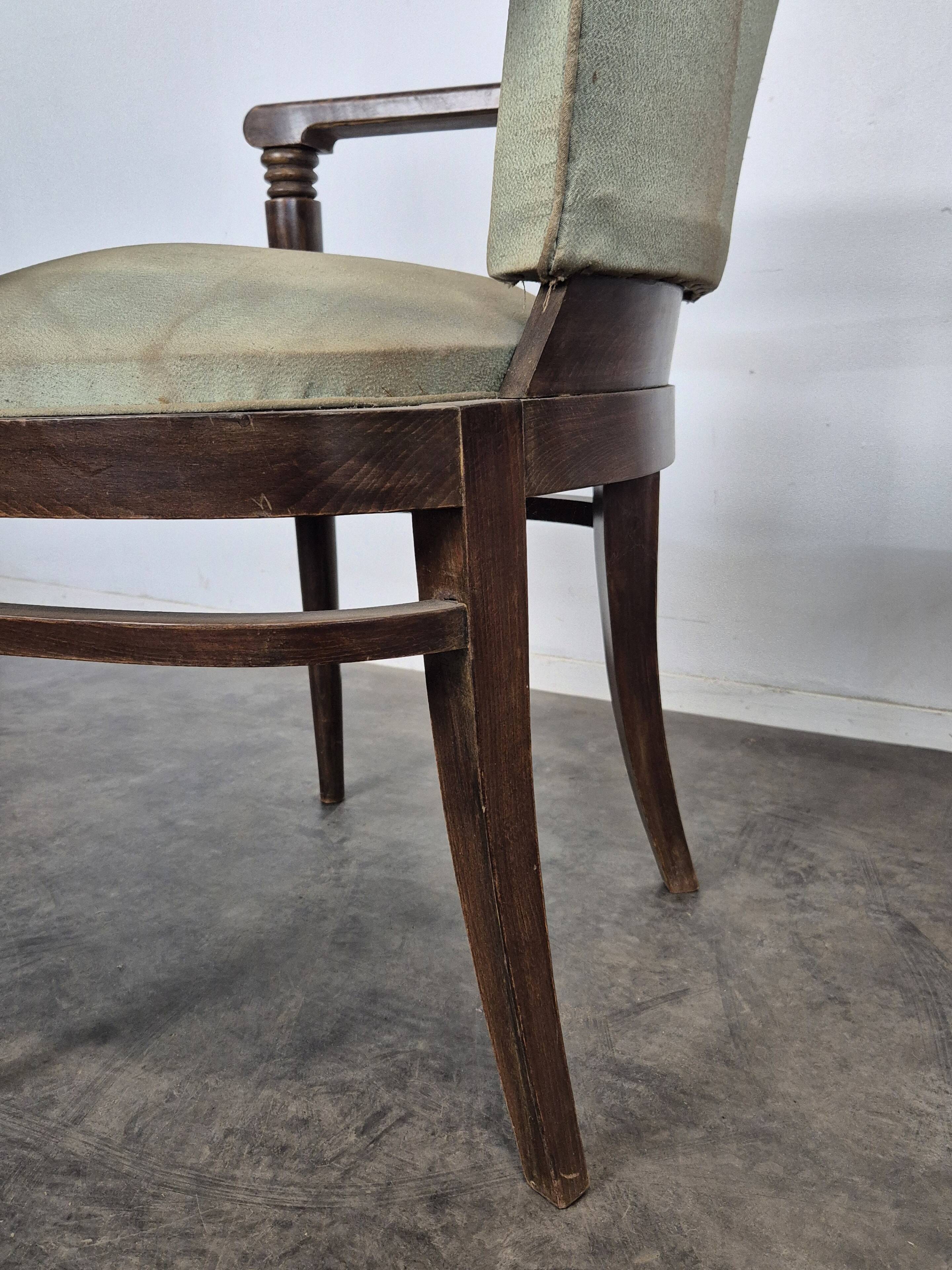 Paire de fauteuils des années 40 dans l'esprit de Pascaud